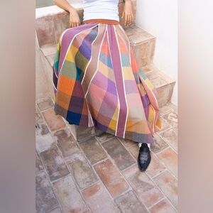 Rujuta sheth KATE SKIRT | CONFETTI CHEX X STRIPES